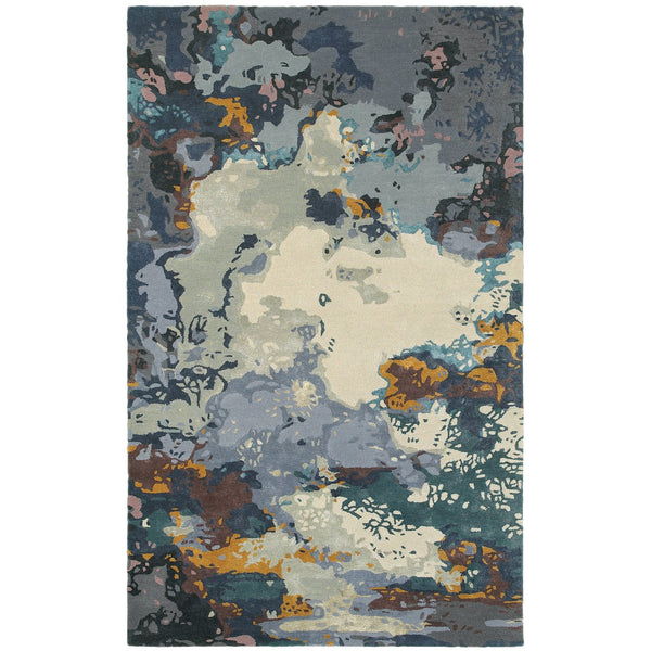 Oriental Weavers Galaxy Indoor Area Rug - Vivid Abstract Design For Luxurious Home Décor, Plush & Stylish Flooring Blue,Grey Wool G21903107168st