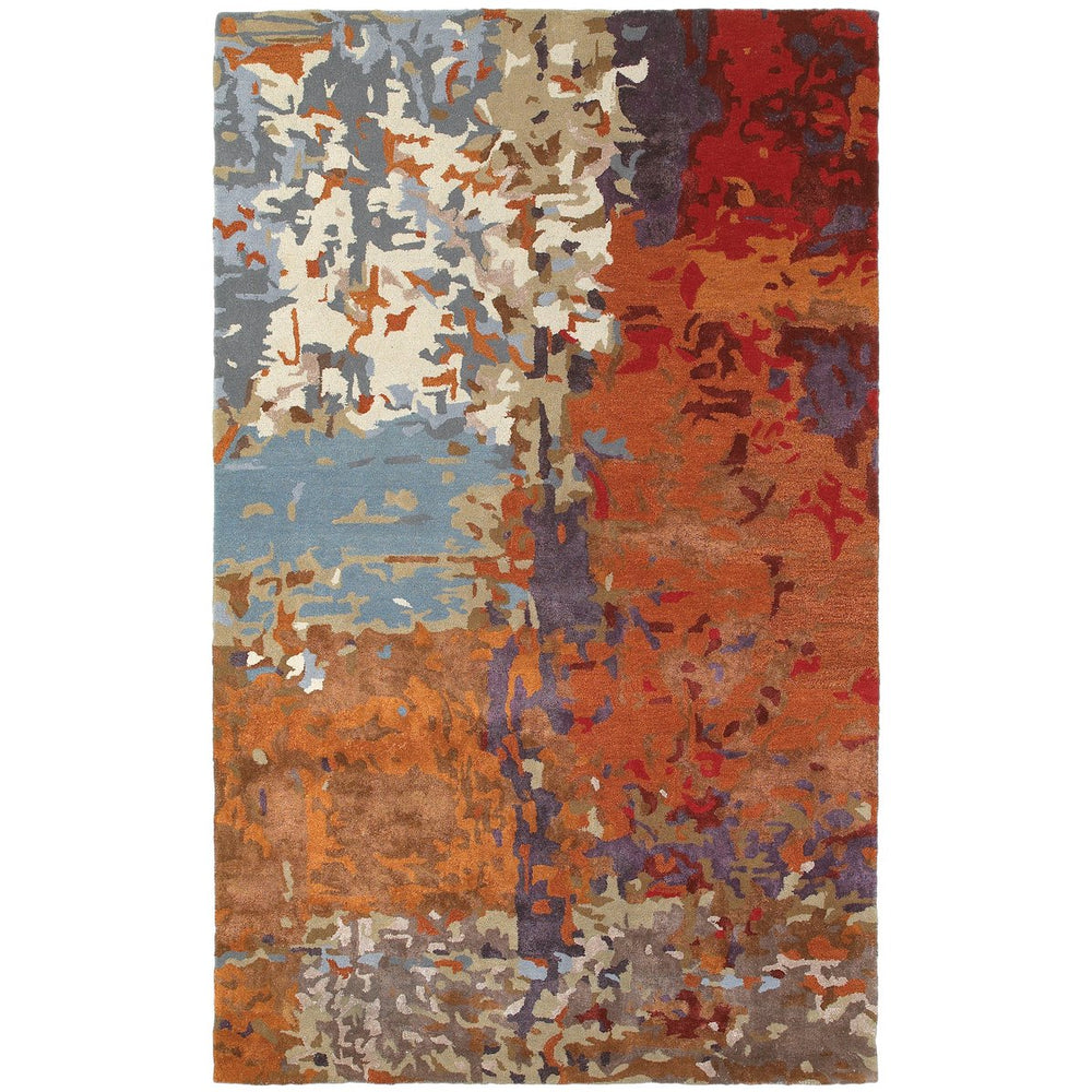 Oriental Weavers Galaxy Indoor Area Rug - Vivid Abstract Design With Plush Texture For Luxurious Home Décor Style Multi,Orange Wool G21904107168st
