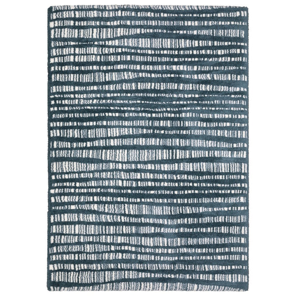 Oriental Weavers Galileo Indoor Area Rug - Soft Microfiber Polyester, Oceanic Blue & Ivory, Modern Textured Design Dark Teal,Ivory Polyester Ggal01160230st
