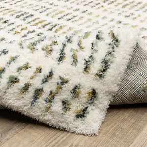 Oriental Weavers Galileo Indoor Area Rug - Soft Microfiber Polyester Design In Oceanic Blue, Celadon Green & More Ivory,Multi Polyester Ggal02160230st