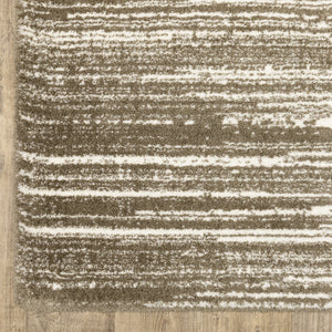 Oriental Weavers Galileo Indoor Area Rug - Luxuriously Soft Microfiber With Modern Design And Oceanic Tones For Comfort Brown,Ivory Polyester Ggal05240340st