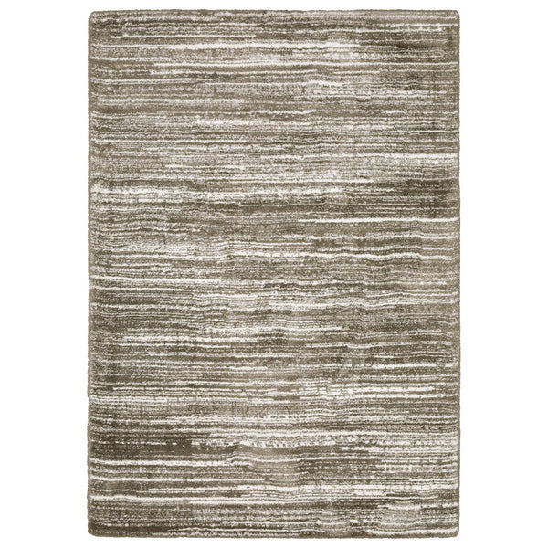Oriental Weavers Galileo Indoor Area Rug - Luxuriously Soft Microfiber With Modern Design And Oceanic Tones For Comfort Brown,Ivory Polyester Ggal05240340st