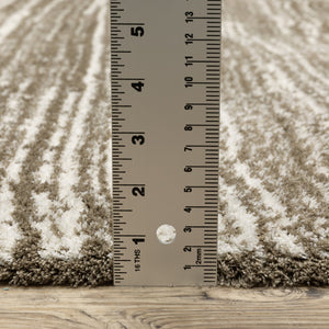 Oriental Weavers Galileo Indoor Area Rug - Luxuriously Soft Microfiber With Modern Design And Oceanic Tones For Comfort Brown,Ivory Polyester Ggal05240340st