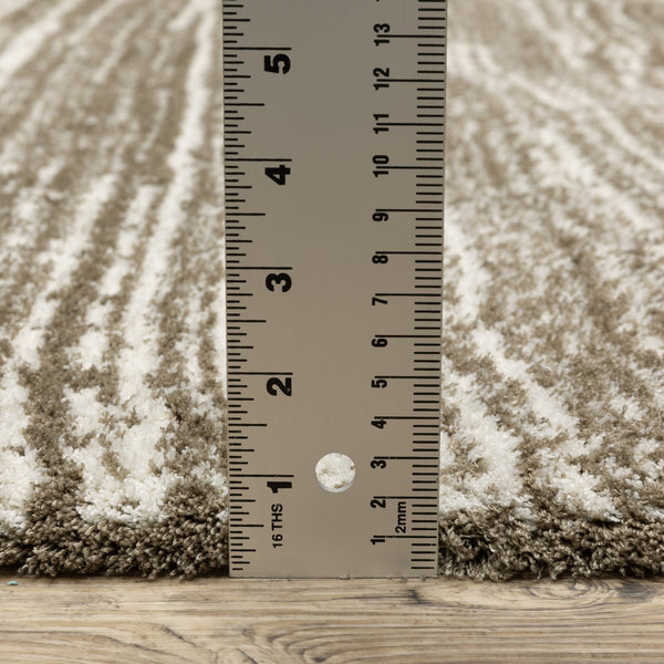 Oriental Weavers Galileo Indoor Area Rug - Luxuriously Soft Microfiber With Modern Design And Oceanic Tones For Comfort Brown,Ivory Polyester Ggal05240340st