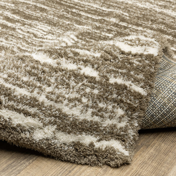 Oriental Weavers Galileo Indoor Area Rug - Luxuriously Soft Microfiber With Modern Design And Oceanic Tones For Comfort Brown,Ivory Polyester Ggal05240340st