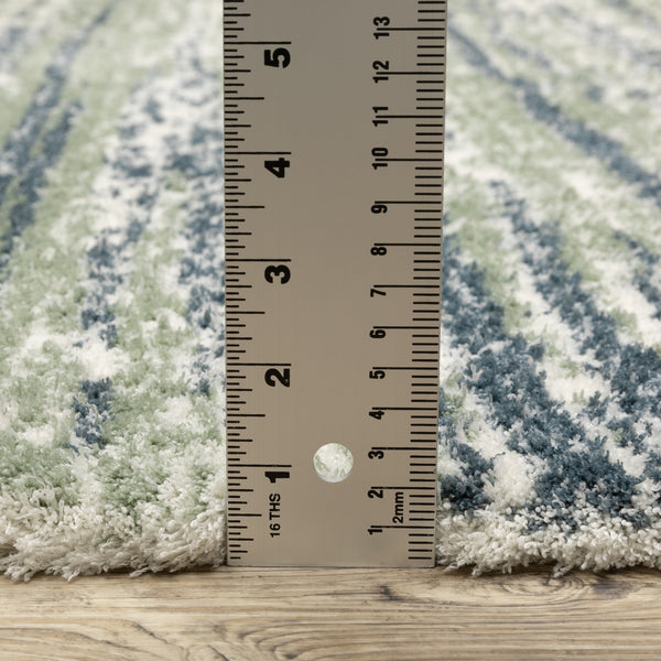 Oriental Weavers Galileo Indoor Area Rug - Soft Microfiber Polyester, Oceanic Tones For Modern Comfort And Style Blue,Green Polyester Ggal06060092st