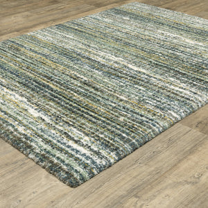 Oriental Weavers Galileo Indoor Area Rug - Luxurious Microfiber With Oceanic Hues For Modern And Cozy Spaces Green,Blue Polyester Ggal07300394st