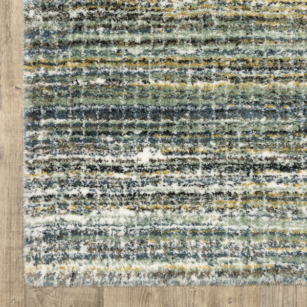 Oriental Weavers Galileo Indoor Area Rug - Luxurious Microfiber With Oceanic Hues For Modern And Cozy Spaces Green,Blue Polyester Ggal07300394st