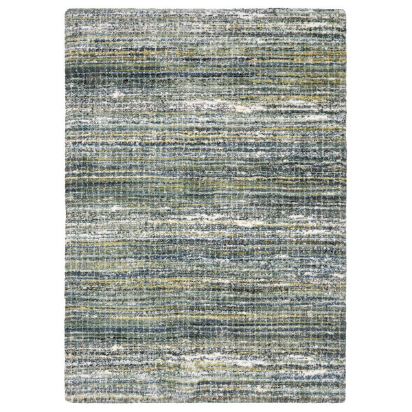 Oriental Weavers Galileo Indoor Area Rug - Soft Microfiber Polyester With Oceanic Blue And Celadon Green Tones Green,Blue Polyester Ggal07160230st
