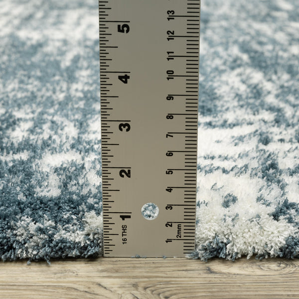 Oriental Weavers Galileo Indoor Area Rug - Luxurious Microfiber Polyester In Oceanic Blue And Soft Celadon Green Dark Teal,Ivory Polyester Ggal08300394st