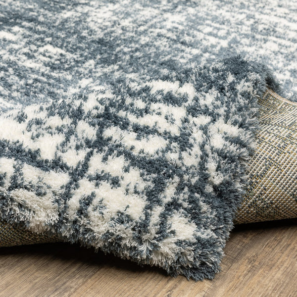 Oriental Weavers Galileo Indoor Area Rug - Luxurious Microfiber Polyester In Oceanic Blue And Soft Celadon Green Dark Teal,Ivory Polyester Ggal08300394st