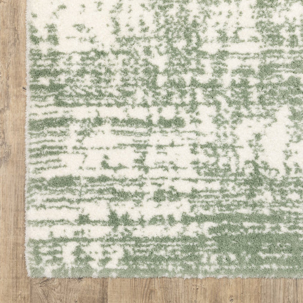Oriental Weavers Galileo Indoor Area Rug - Luxuriously Soft Microfiber With Modern Oceanic And Celadon Design Elements Green,Ivory Polyester Ggal09200296st