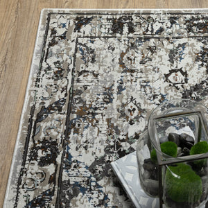 Oriental Weavers Gemini Indoor Area Rug - Luxurious, Soft Touch With Intricate Design And Modern Persian Inspiration Charcoal,Grey Polyester G1003e117165st