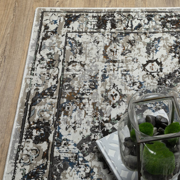 Oriental Weavers Gemini Indoor Area Rug - Luxurious, Soft Touch With Intricate Design And Modern Persian Inspiration Charcoal,Grey Polyester G1003e117165st