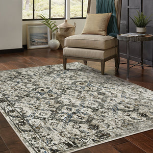 Oriental Weavers Gemini Indoor Area Rug - Luxurious, Soft Touch With Intricate Design And Modern Persian Inspiration Charcoal,Grey Polyester G1003e117165st