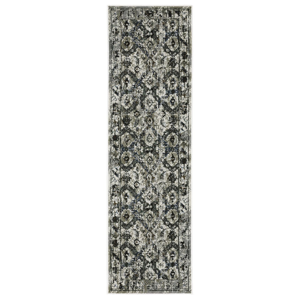 Oriental Weavers Gemini Indoor Area Rug - Luxurious, Soft Touch With Intricate Design And Modern Persian Inspiration Charcoal,Grey Polyester G1003e068230st