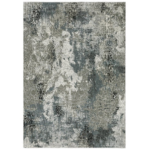 Oriental Weavers Gemini Luxurious Multi-level Textural Area Rug - Intricate Design With Soft Touch For Modern Spaces Ivory,Blue Polyester G001x2117165st