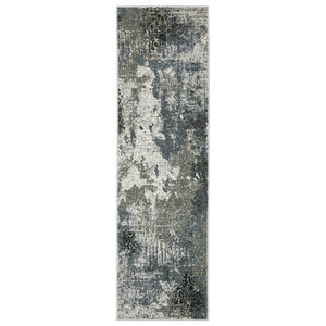 Oriental Weavers Gemini Luxurious Multi-level Textural Area Rug - Intricate Design With Soft Touch For Modern Spaces Ivory,Blue Polyester G001x2068230st