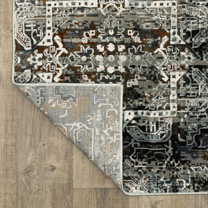Oriental Weavers Gemini Indoor Area Rug - Intricate Design, Soft Multi-level Yarn, Modern Textures & Colorful Contrast Charcoal,Multi Polyester G2060v068230st