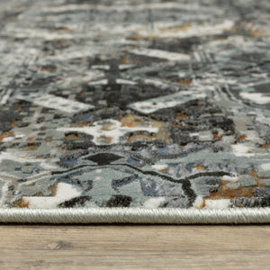 Oriental Weavers Gemini Indoor Area Rug - Intricate Design, Soft Multi-level Yarn, Modern Textures & Colorful Contrast Charcoal,Multi Polyester G2060v068230st