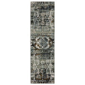 Oriental Weavers Gemini Indoor Area Rug - Intricate Design, Soft Multi-level Yarn, Modern Textures & Colorful Contrast Charcoal,Multi Polyester G2060v068230st