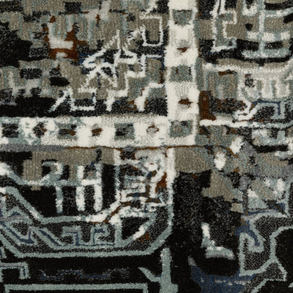 Oriental Weavers Gemini Indoor Area Rug - Intricate Design, Soft Multi-level Yarn, Modern Textures & Colorful Contrast Charcoal,Multi Polyester G2060v068230st