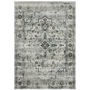 Oriental Weavers Gemini Indoor Area Rug – Luxurious Modern Design With Intricate Textures & Soft, Multi-level Yarn Grey,Blue Polyester G020z2117165st