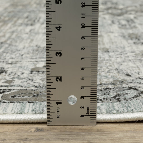 Oriental Weavers Gemini Indoor Area Rug – Luxurious Modern Design With Intricate Textures & Soft, Multi-level Yarn Grey,Blue Polyester G020z2068230st