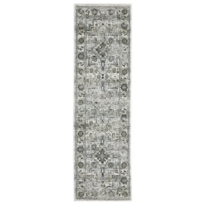 Oriental Weavers Gemini Indoor Area Rug – Luxurious Modern Design With Intricate Textures & Soft, Multi-level Yarn Grey,Blue Polyester G020z2068230st