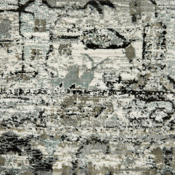 Oriental Weavers Gemini Indoor Area Rug – Luxurious Modern Design With Intricate Textures & Soft, Multi-level Yarn Grey,Blue Polyester G020z2068230st