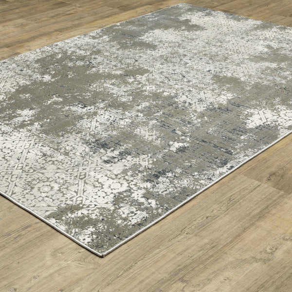 Oriental Weavers Gemini Indoor Area Rug – Luxurious Power-loomed Design With Multi-level Yarn And Soft Texture Ivory,Grey Polyester G002h2117165st