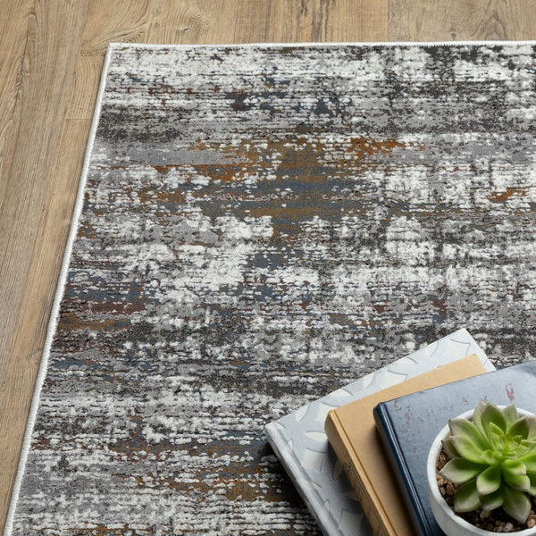 Oriental Weavers Gemini Indoor Area Rug - Luxurious Softness With Intricate Design In Chic Charcoal And Navy Tones Charcoal,Grey Polyester G4151u117165st