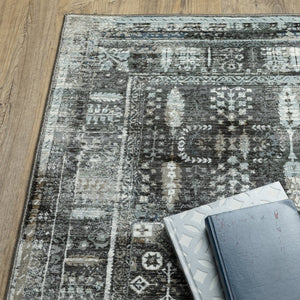 Oriental Weavers Gemini Indoor Area Rug - Luxuriously Soft, Modern Design With Intricate Details And Timeless Appeal Charcoal,Grey Polyester G070n2117165st