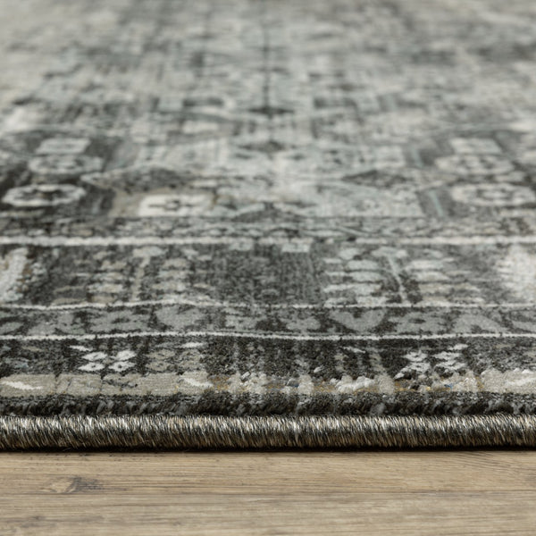 Oriental Weavers Gemini Indoor Area Rug - Luxuriously Soft, Modern Design With Intricate Details And Timeless Appeal Charcoal,Grey Polyester G070n2117165st