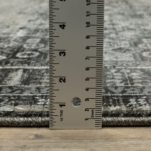 Oriental Weavers Gemini Indoor Area Rug - Luxuriously Soft, Modern Design With Intricate Details And Timeless Appeal Charcoal,Grey Polyester G070n2117165st