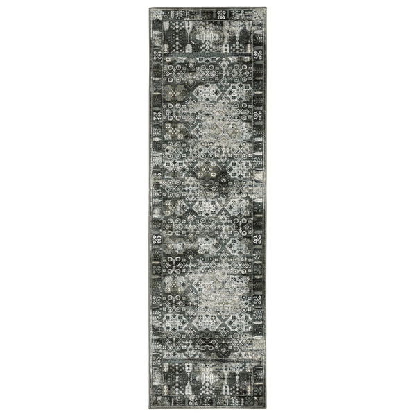 Oriental Weavers Gemini Indoor Area Rug - Luxuriously Soft, Modern Design With Intricate Details And Timeless Appeal Charcoal,Grey Polyester G070n2068230st