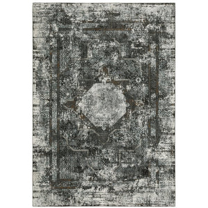 Oriental Weavers Gemini Dense Power-loomed Indoor Area Rug - Soft Multi-level Yarn With Modern Persian Design Elements Charcoal,Grey Polyester G090o2117165st