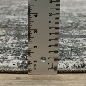 Oriental Weavers Gemini Dense Power-loomed Indoor Area Rug - Soft Multi-level Yarn With Modern Persian Design Elements Charcoal,Grey Polyester G090o2117165st