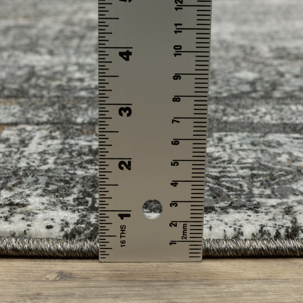 Oriental Weavers Gemini Dense Power-loomed Indoor Area Rug - Soft Multi-level Yarn With Modern Persian Design Elements Charcoal,Grey Polyester G090o2117165st