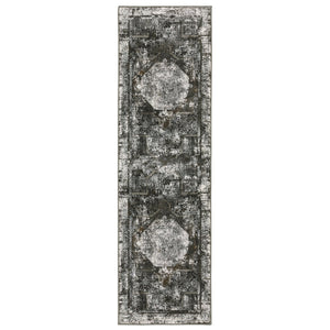Oriental Weavers Gemini Dense Power-loomed Indoor Area Rug - Soft Multi-level Yarn With Modern Persian Design Elements Charcoal,Grey Polyester G090o2068230st