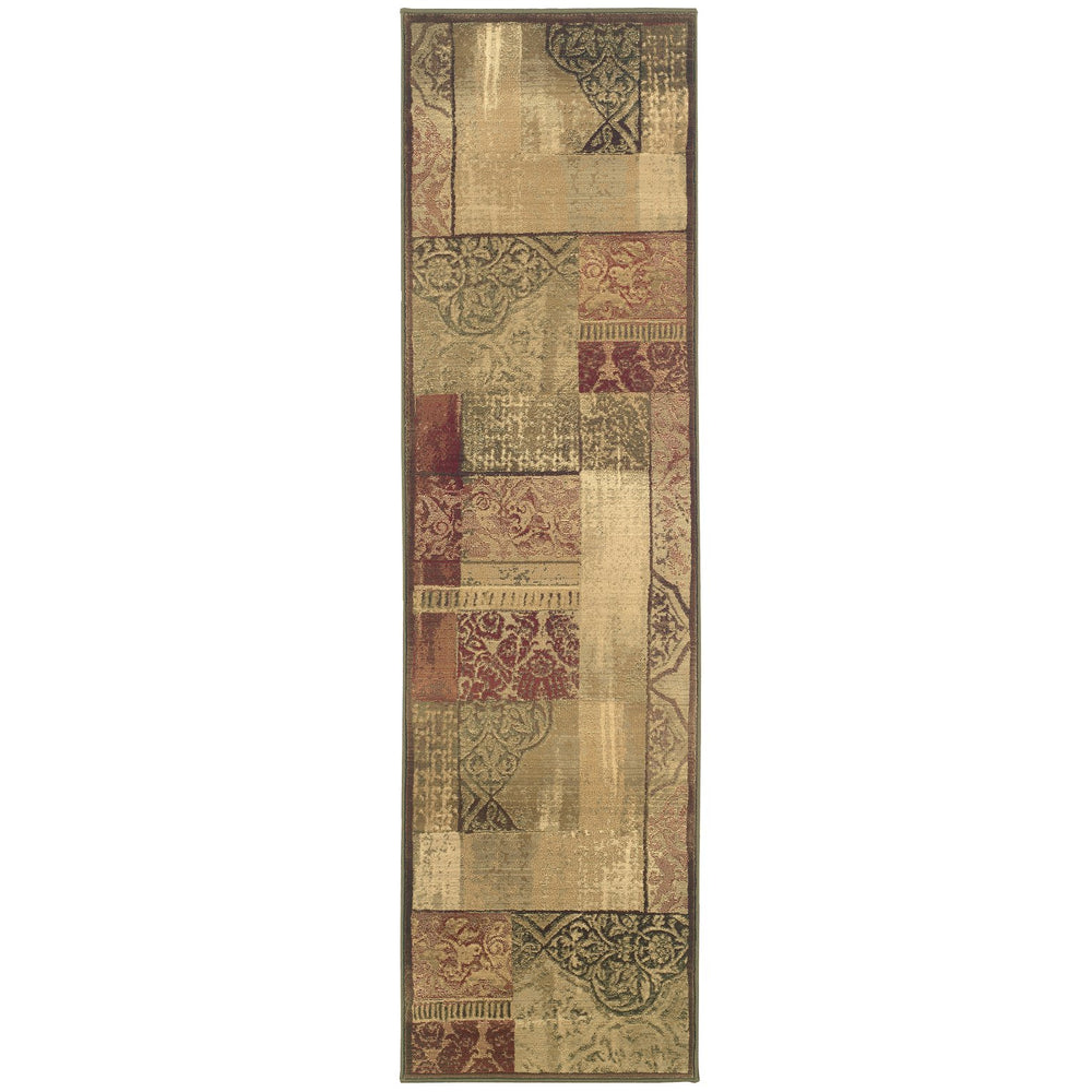 Oriental Weavers Generations Indoor Area Rug - Stunning Cross-woven Design In 36 Classic Hues For Every Home Green,Beige Polypropylene G1527x080285st