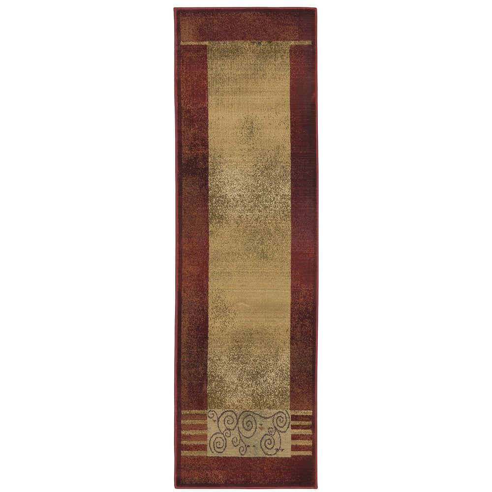 Oriental Weavers Generations Indoor Area Rug - Stunning Cross-woven Design In 36 Classic Hues For Any Home Decor Red,Beige Polypropylene G213r1068135st