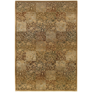 Oriental Weavers Generations Indoor Area Rug - Vibrant Cross-woven Design With 36 Classic Hues For Any Home Green,Gold Polypropylene G3435y068135st