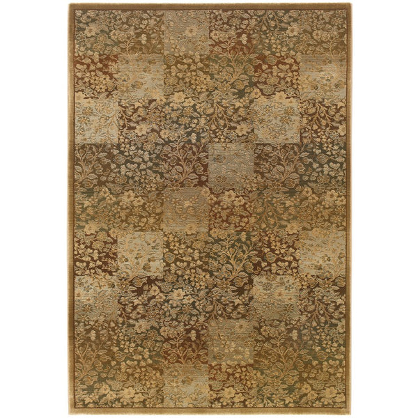 Oriental Weavers Generations Indoor Area Rug - Vibrant Cross-woven Design With 36 Classic Hues For Any Home Green,Gold Polypropylene G3435y068135st