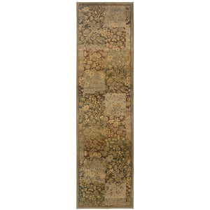 Oriental Weavers Generations Indoor Area Rug - Vibrant Cross-woven Design With 36 Classic Hues For Any Home Green,Gold Polypropylene G3435y080285st