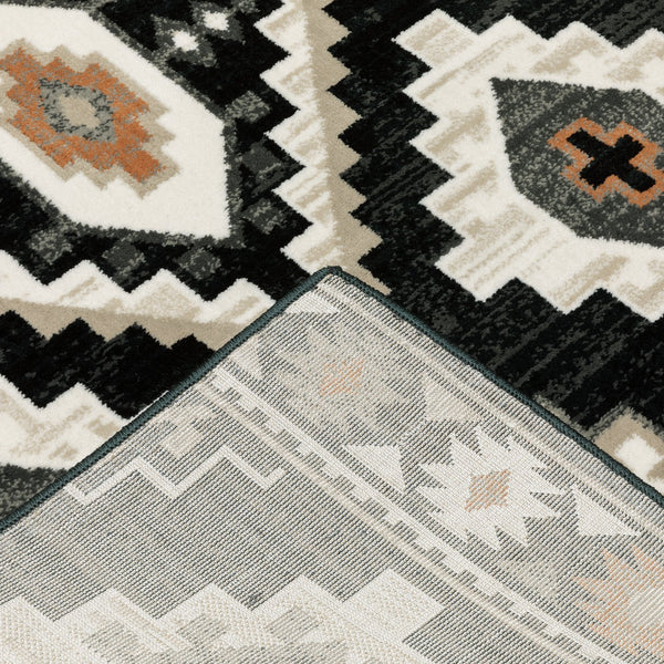 Oriental Weavers Georgia Power Loomed Polypropylene Area Rug – Perfect Blend Of Vintage And Modern Farmhouse Style Charcoal,Ivory Polypropylene G605f0055230st