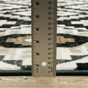 Oriental Weavers Georgia Power Loomed Polypropylene Area Rug – Perfect Blend Of Vintage And Modern Farmhouse Style Charcoal,Ivory Polypropylene G605f0055230st