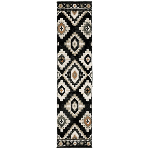 Oriental Weavers Georgia Power Loomed Polypropylene Area Rug – Perfect Blend Of Vintage And Modern Farmhouse Style Charcoal,Ivory Polypropylene G605f0055230st