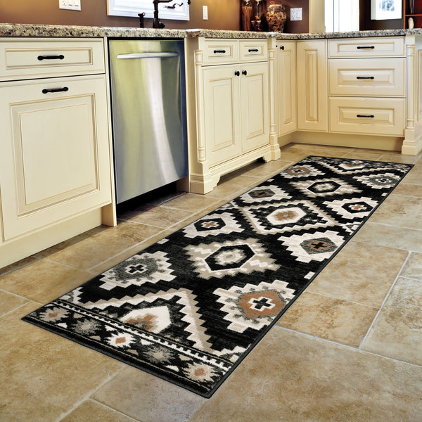 Oriental Weavers Georgia Power Loomed Polypropylene Area Rug – Perfect Blend Of Vintage And Modern Farmhouse Style Charcoal,Ivory Polypropylene G605f0055230st