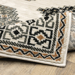 Oriental Weavers Georgia Indoor Area Rug - Power Loomed Polypropylene, Perfect For Farmhouse And Modern Styles Ivory,Multi Polypropylene G640a0055230st